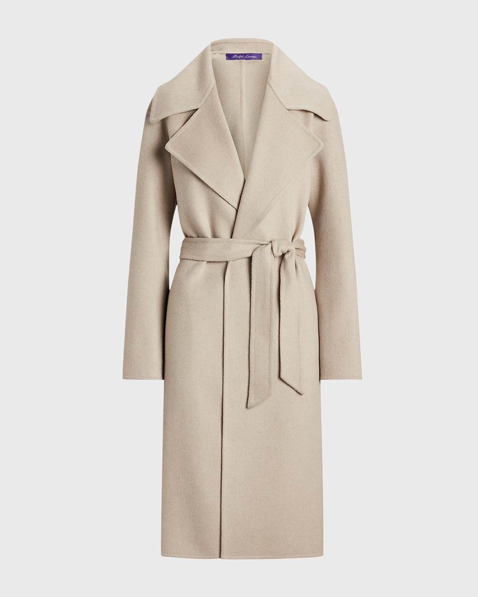 Leonarda Belted Cashmere Wrap Coat